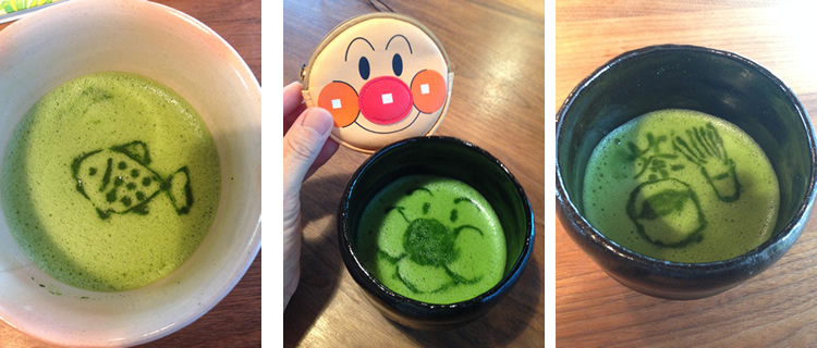 楽しい!抹茶アート!